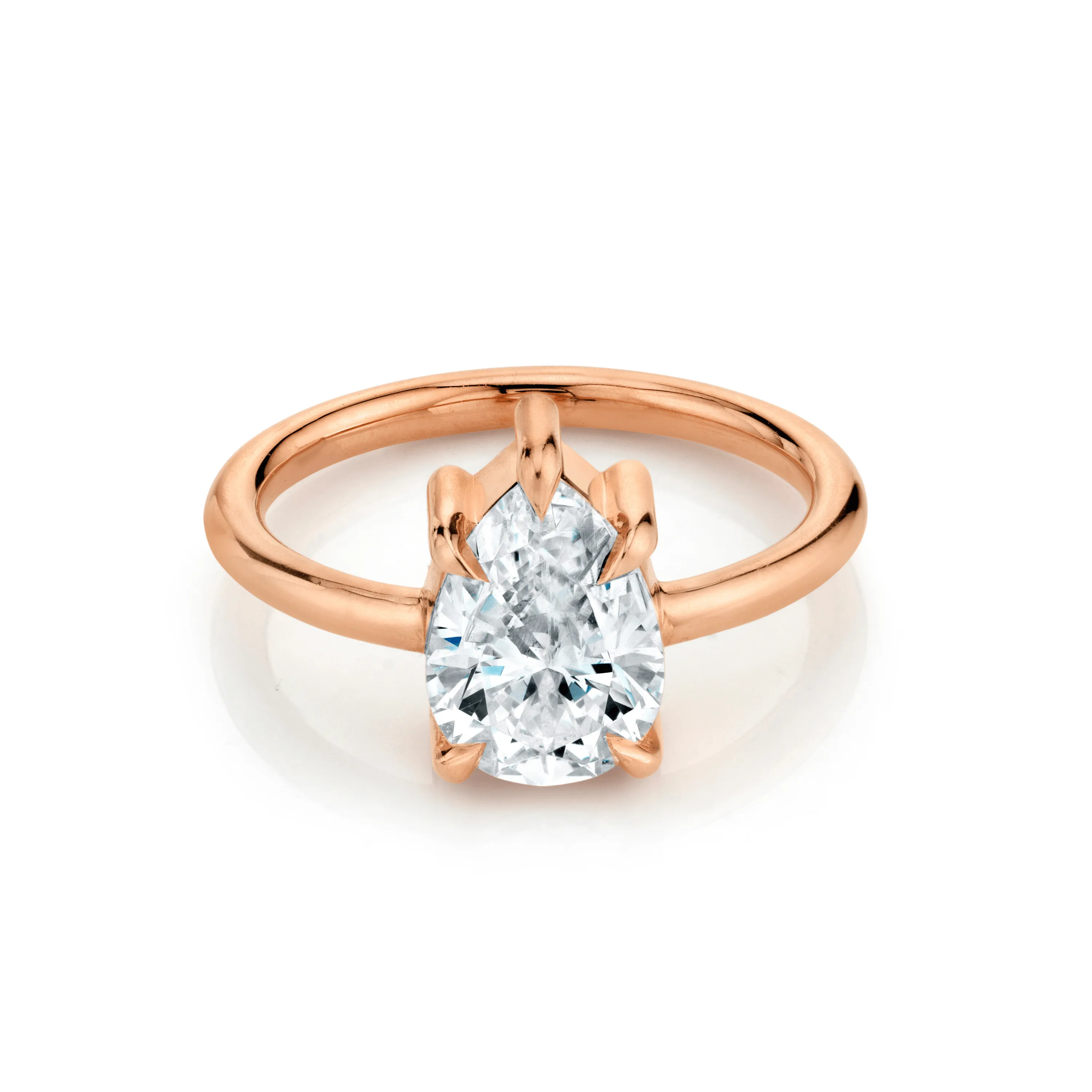 The Arielle Pear Solitaire Engagement Ring sold by Marrow Fine product image thumbnail 4
