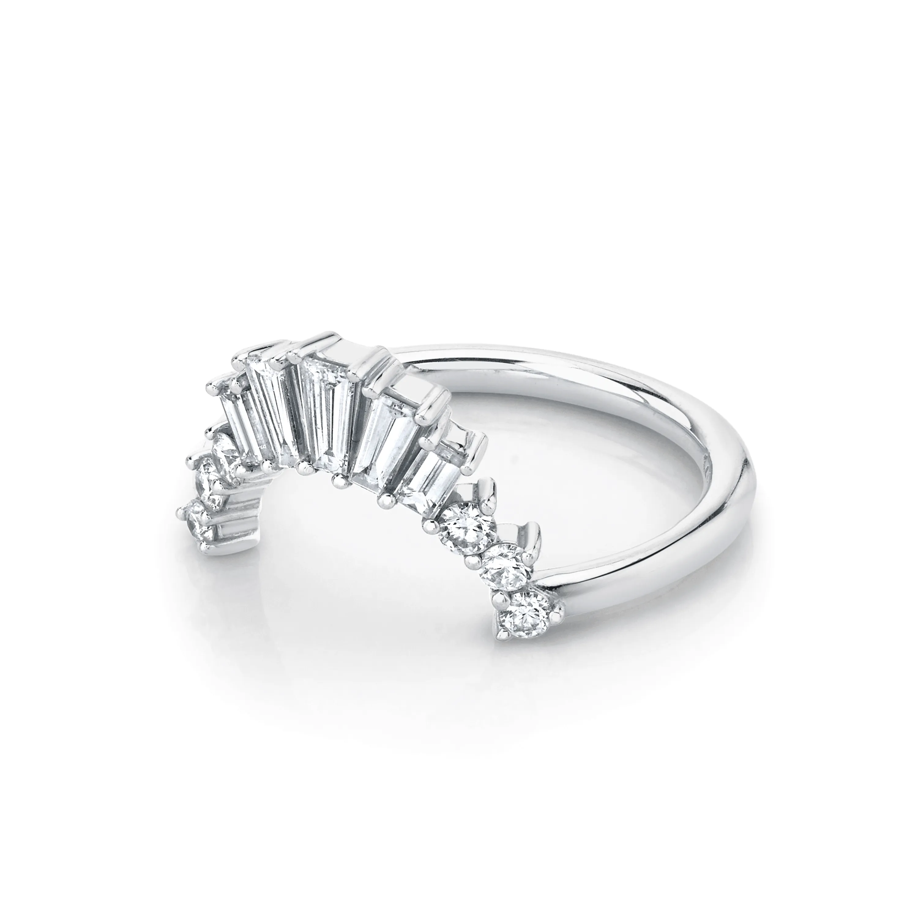 White Diamond Sasha Ballerina Band sold by Marrow Fine product image thumbnail 5