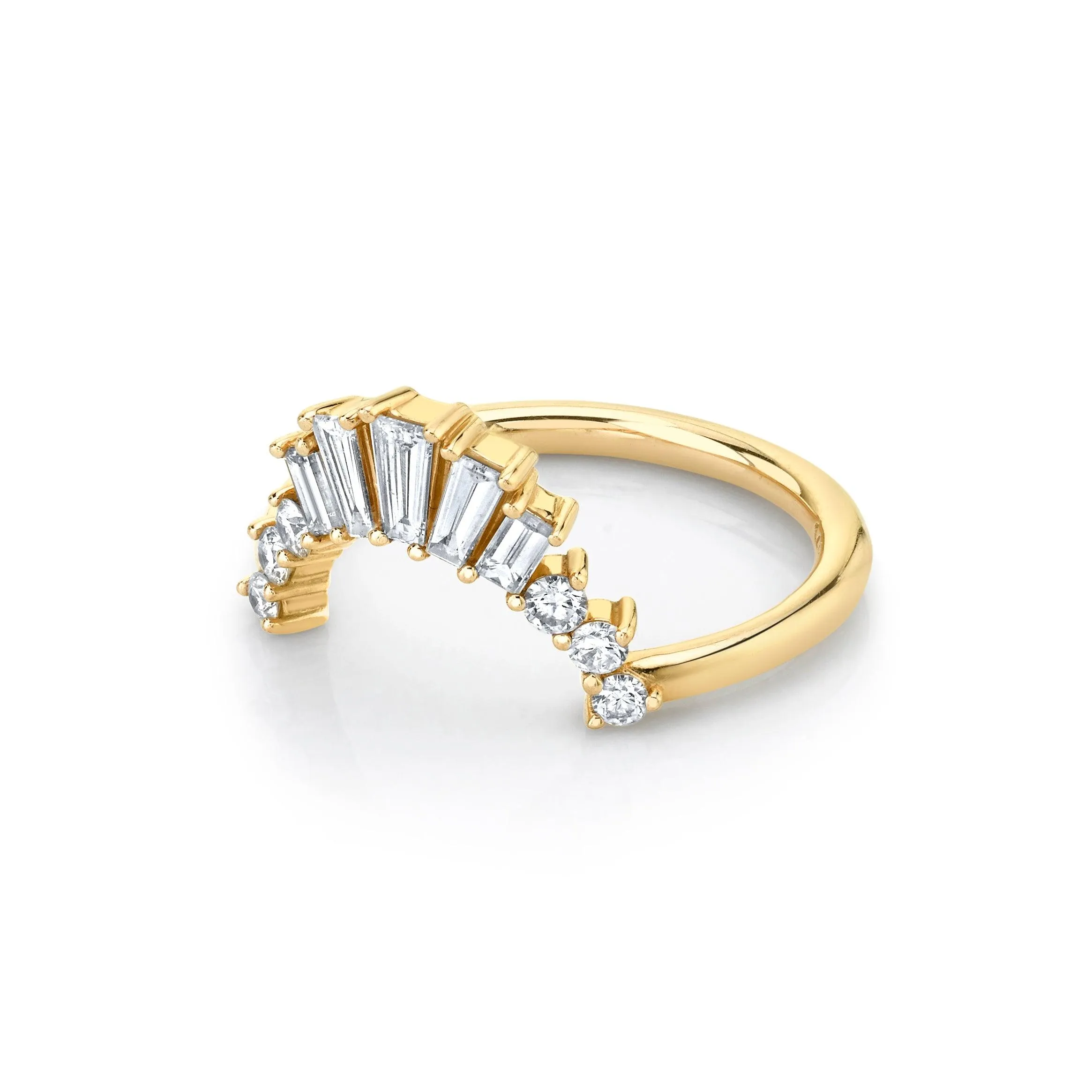 White Diamond Sasha Ballerina Band sold by Marrow Fine product image thumbnail 3