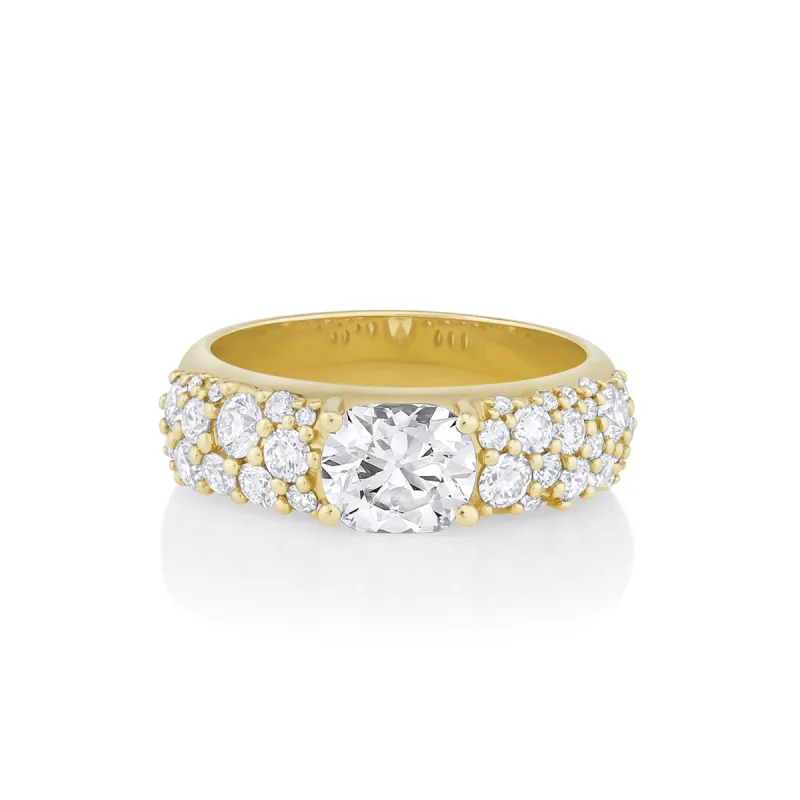 1.19ct Cushion Cut Diamond Starry Nights Band sold by Marrow Fine