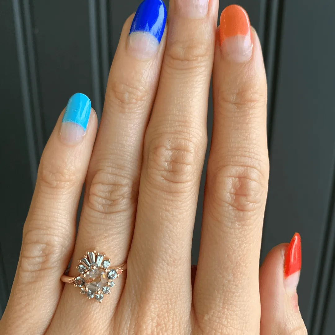 Bicolor Sapphire Hexagon Ring sold by Marrow Fine product image thumbnail 5