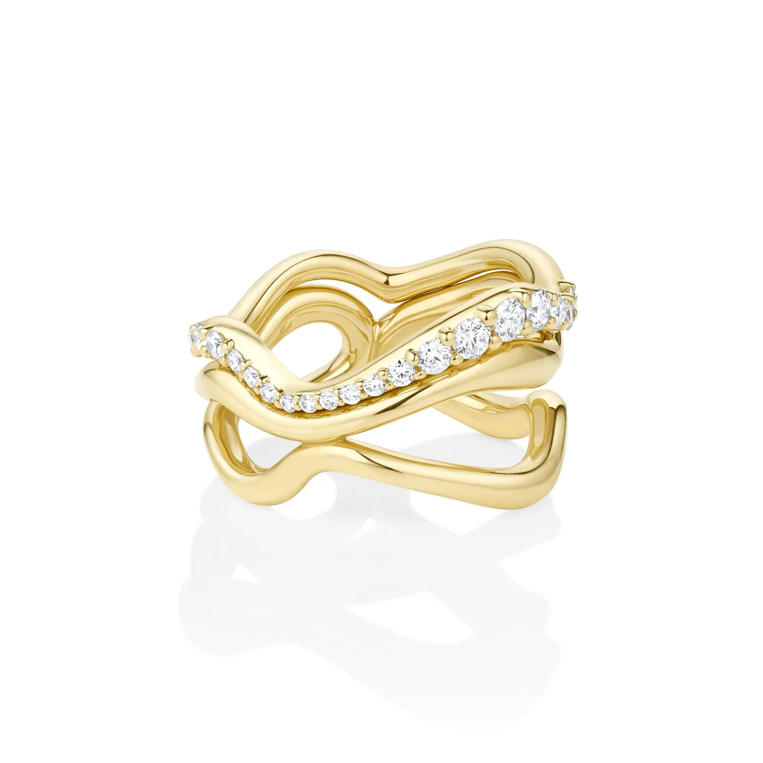 Curved Freeform Gold Ring sold by Marrow Fine product image thumbnail 5