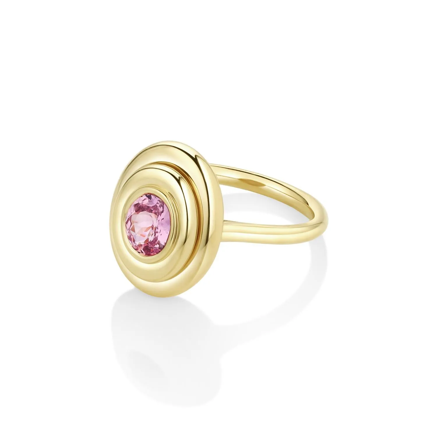 0.91ct Pink Sapphire In-Orbit Ring sold by Marrow Fine product image thumbnail 3