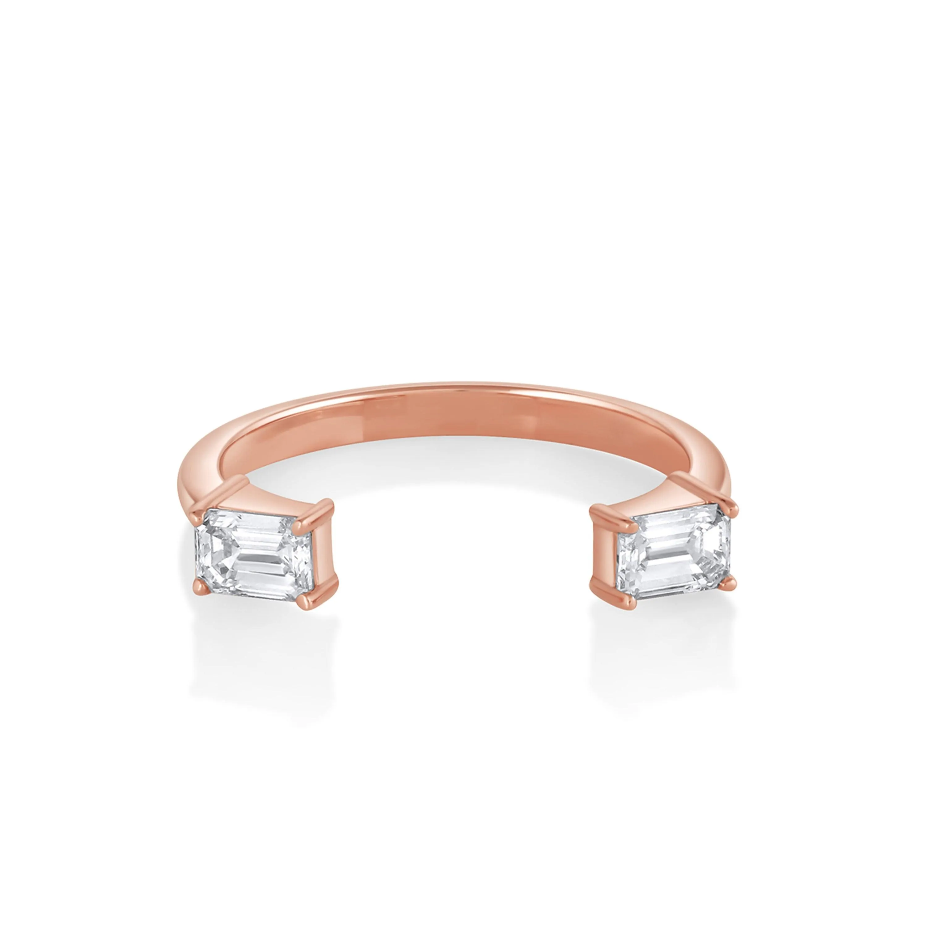 White Diamond Thea Open Shank Band sold by Marrow Fine product image thumbnail 5