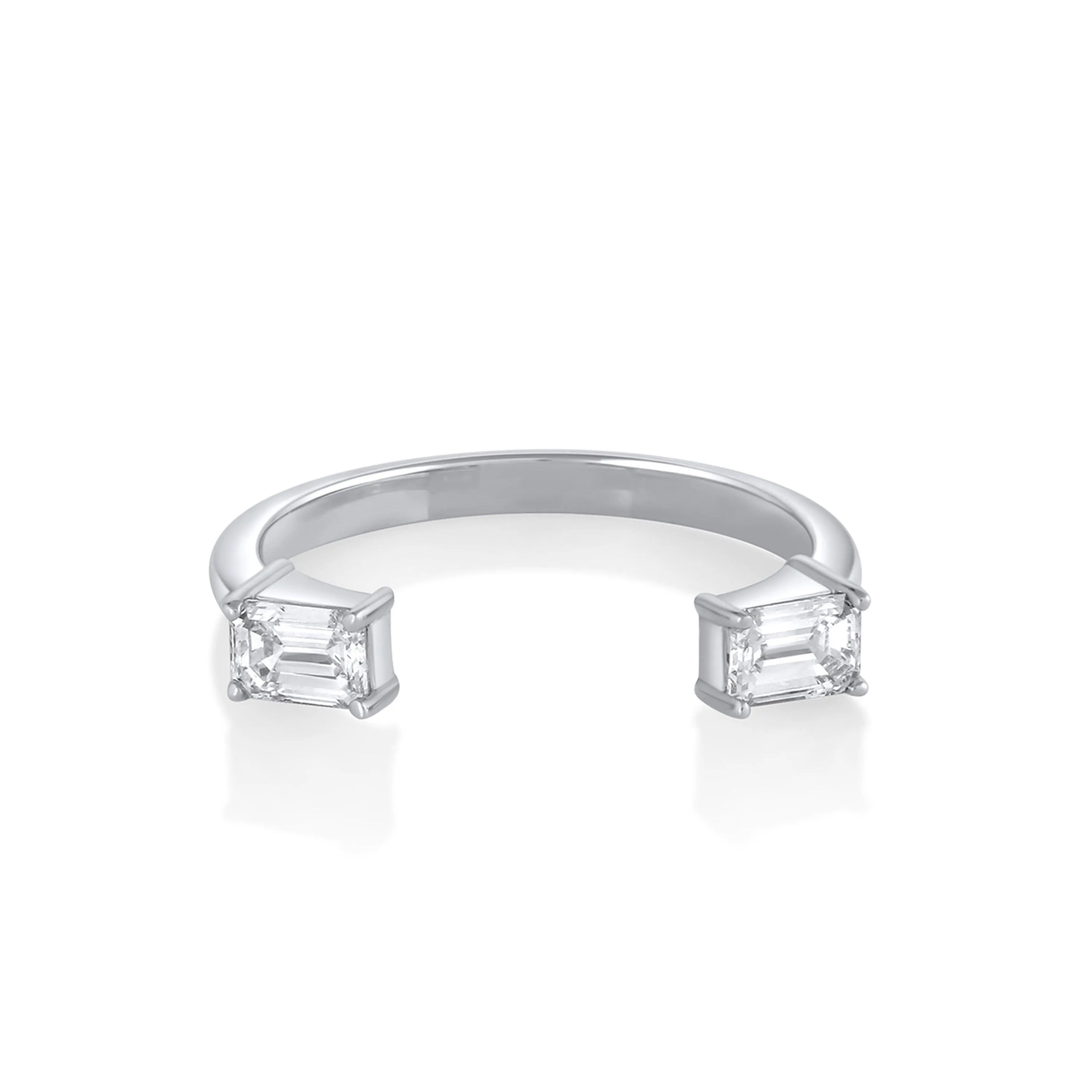 White Diamond Thea Open Shank Band sold by Marrow Fine product image thumbnail 4