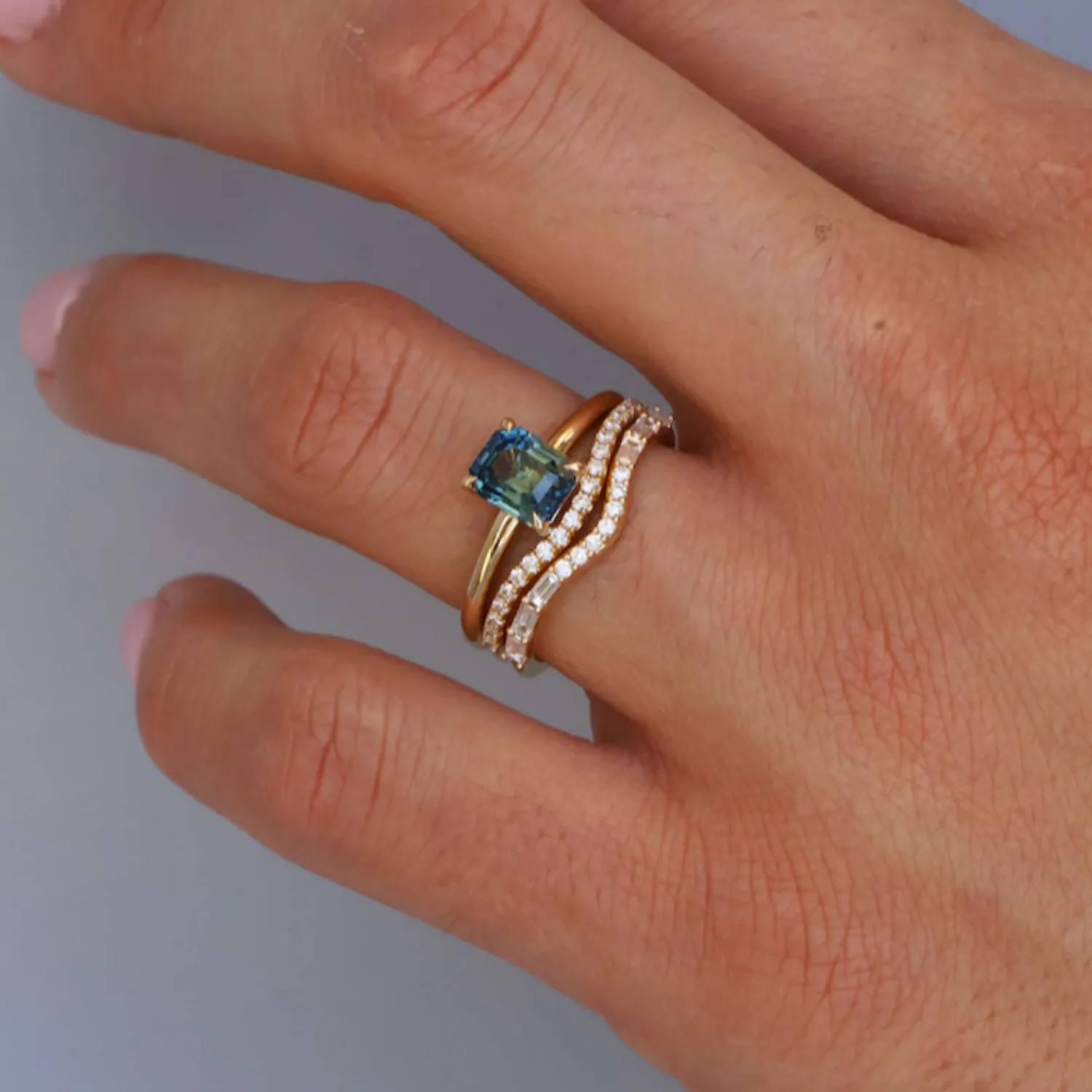 1.76ct Sapphire Step Cut Solitaire Ring sold by Marrow Fine product image thumbnail 2