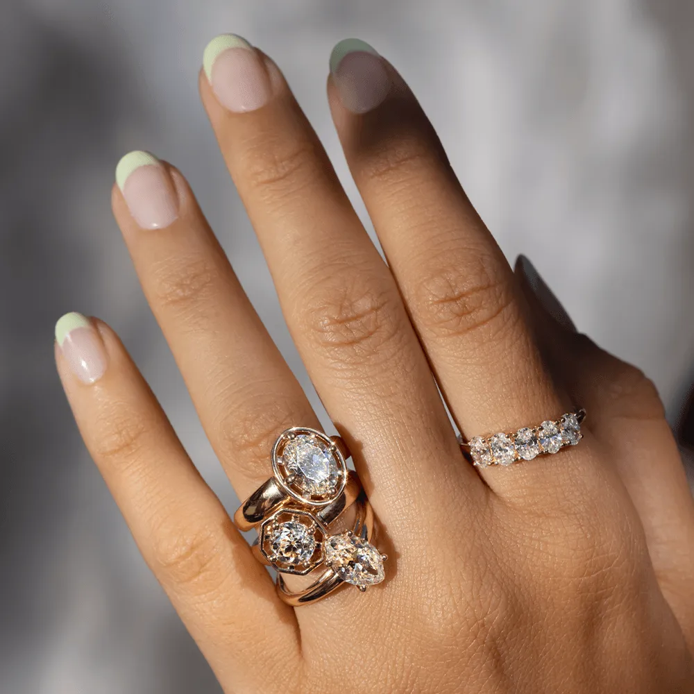 1.42ct Old Euro Cut White Diamond Georgia Engagement Ring sold by Marrow Fine product image thumbnail 3