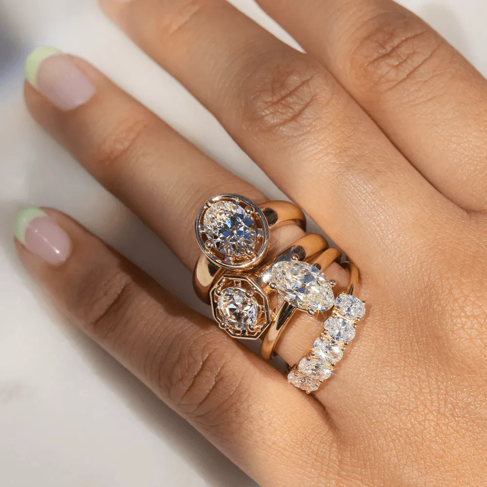 1.42ct Old Euro Cut White Diamond Georgia Engagement Ring sold by Marrow Fine product image thumbnail 5