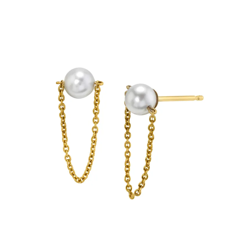 Chain Pearl Ear Knockers sold by Marrow Fine