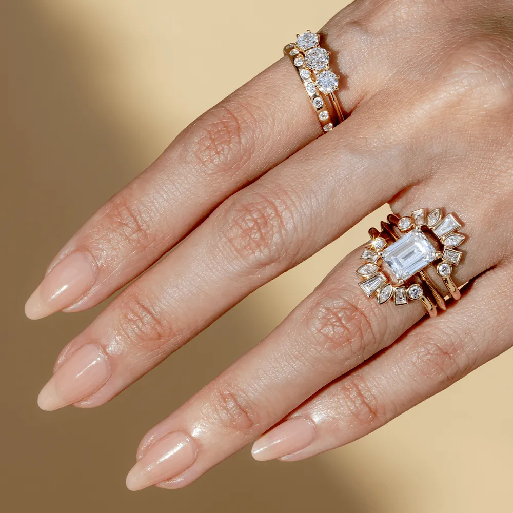 White Diamond Burnished Teddy Band - 2.5mm sold by Marrow Fine product image thumbnail 2