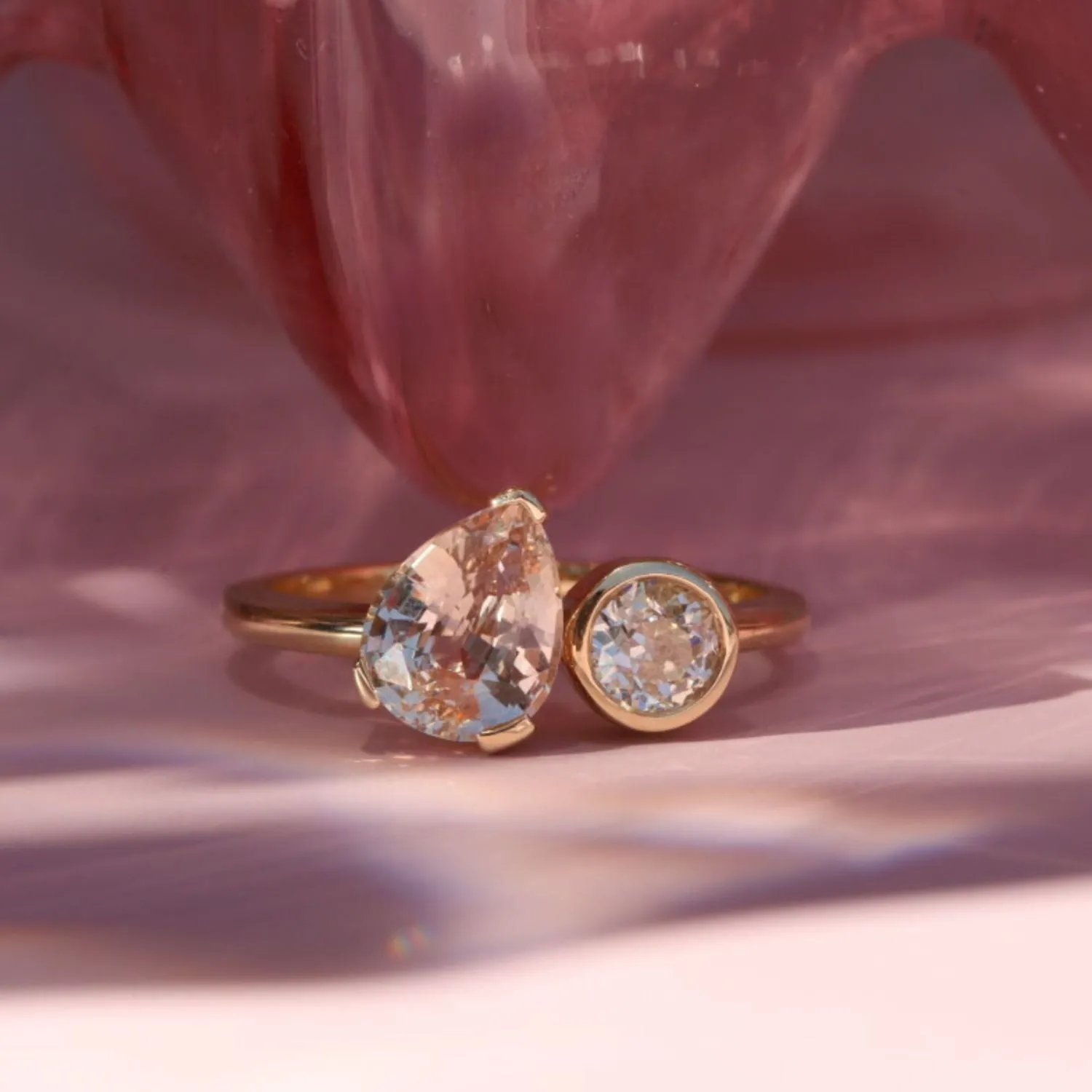 1.84ct Sapphire and Diamond Toi et Moi sold by Marrow Fine product image thumbnail 4