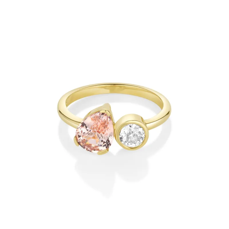 1.84ct Sapphire and Diamond Toi et Moi sold by Marrow Fine