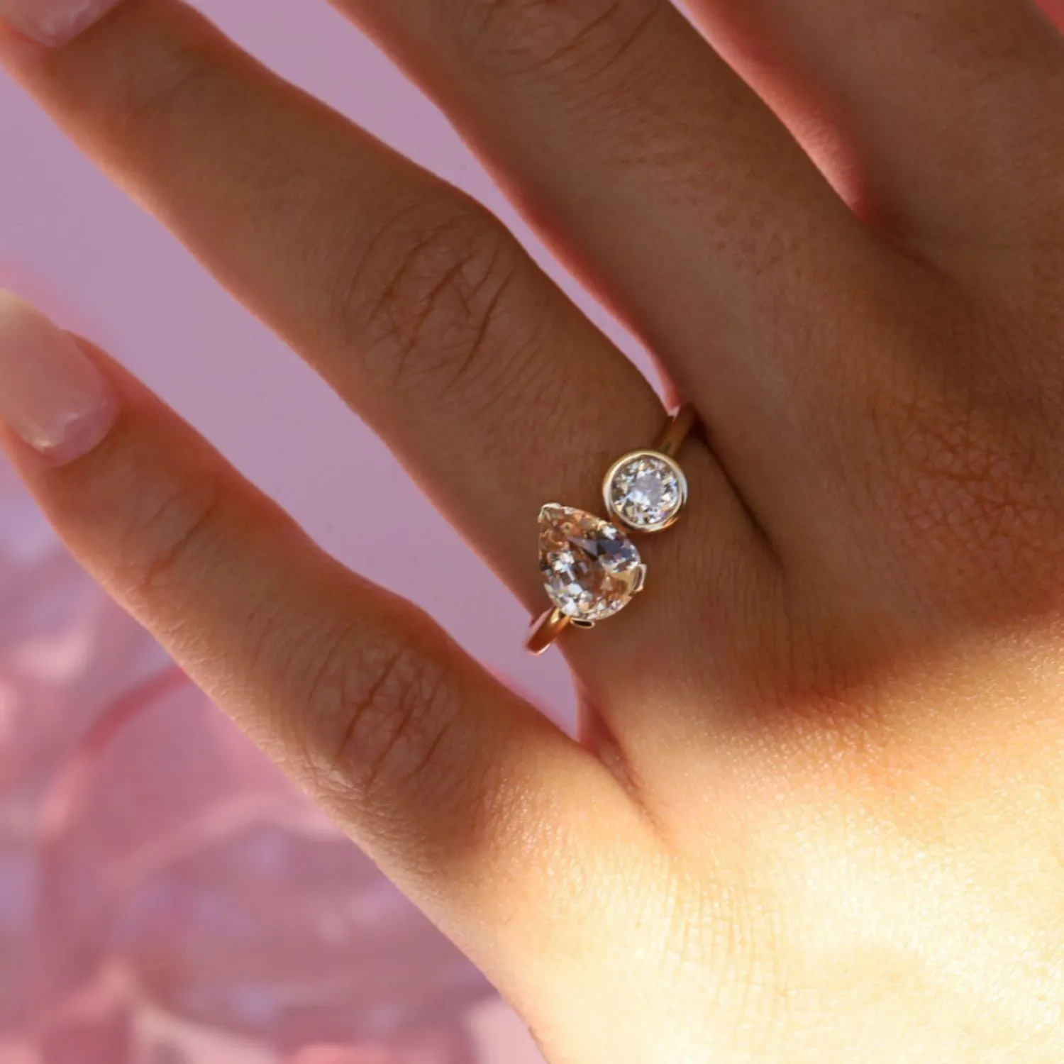 1.84ct Sapphire and Diamond Toi et Moi sold by Marrow Fine product image thumbnail 2