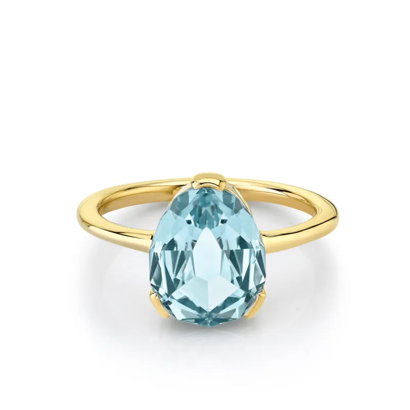 3.55ct Blue Sapphire Solitaire Engagement Ring sold by Marrow Fine