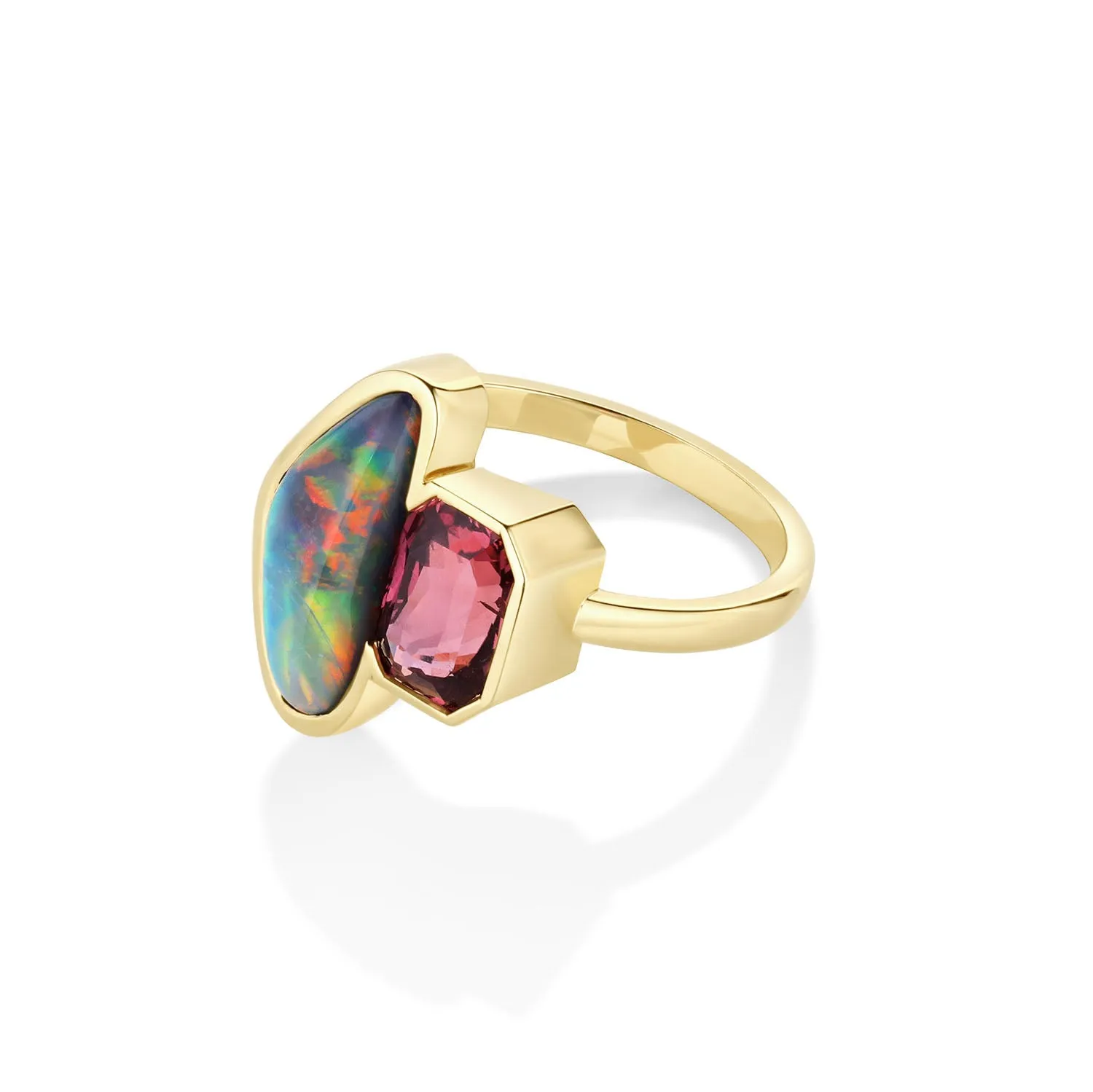 3.15ct Opal and 2.32ct Sapphire Ring sold by Marrow Fine product image thumbnail 3