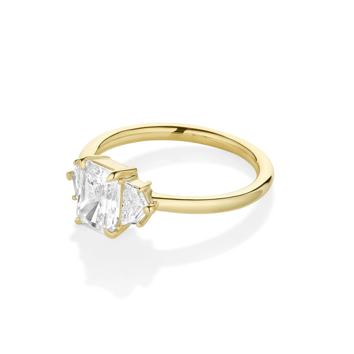 1.09ct Radiant Diamond Band & 0.28tcw Cadillac Diamond Ring sold by Marrow Fine product image thumbnail 3