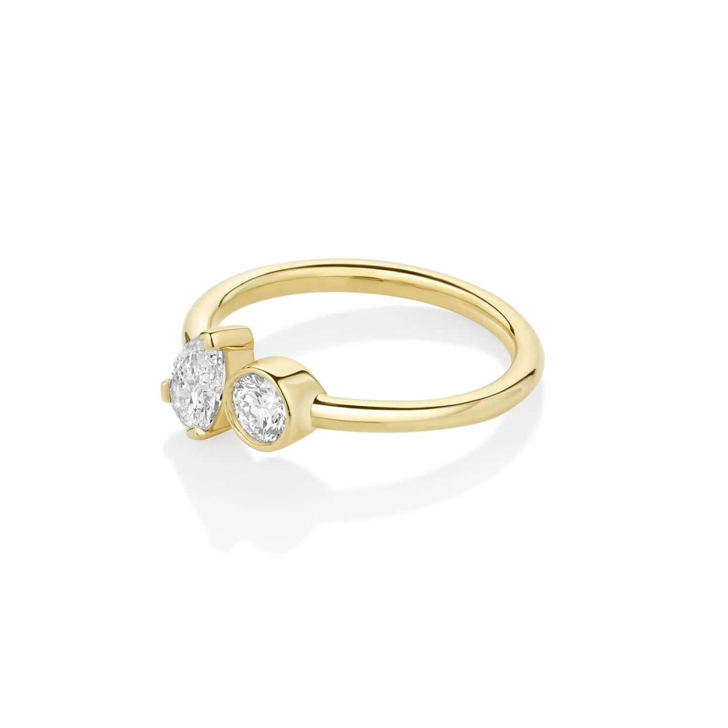 0.51ct Pear & 0.22ct Round Diamond Chloe sold by Marrow Fine product image thumbnail 3