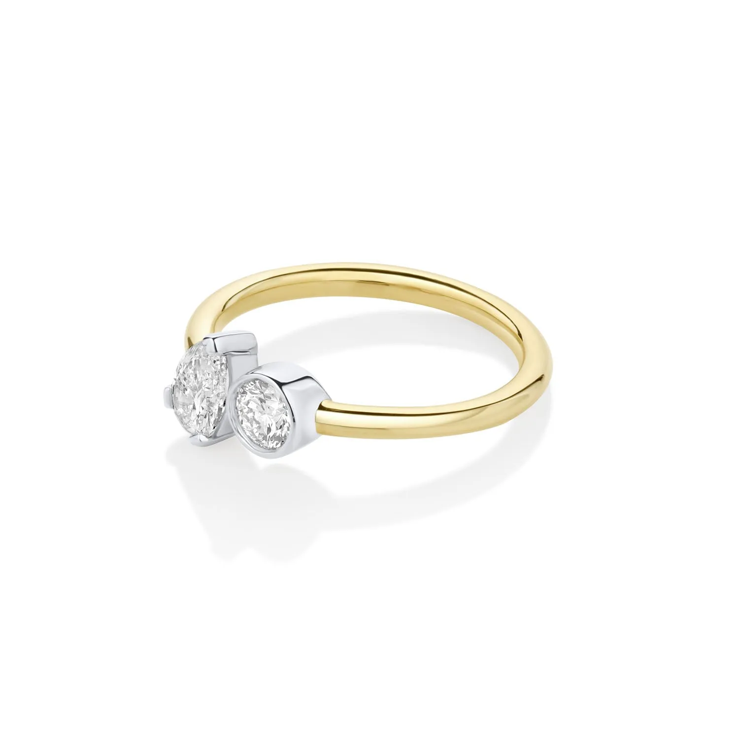 0.48ct Pear Shape Diamond and 0.23ct Round Diamond Chloe sold by Marrow Fine product image thumbnail 3