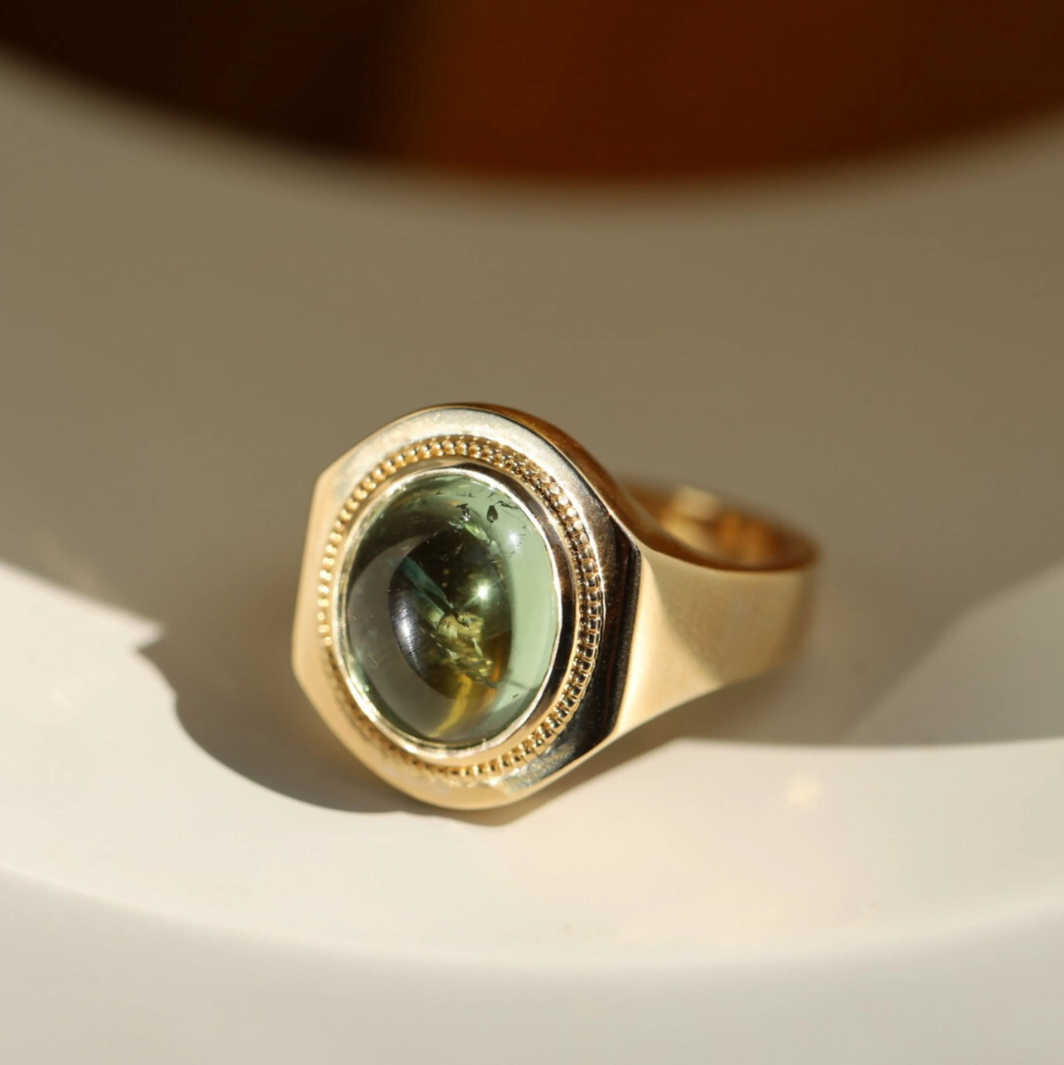 5.06ct Tourmaline Giannis Signet Ring sold by Marrow Fine product image thumbnail 4