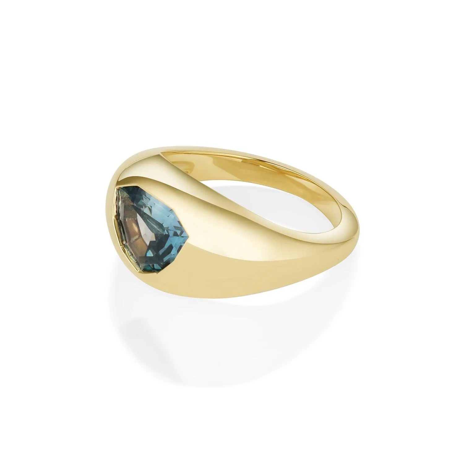 1.09ct Sapphire Shield Bombe sold by Marrow Fine product image thumbnail 2