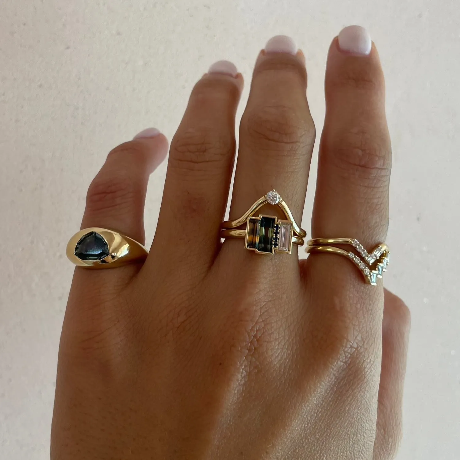 1.09ct Sapphire Shield Bombe sold by Marrow Fine product image thumbnail 3