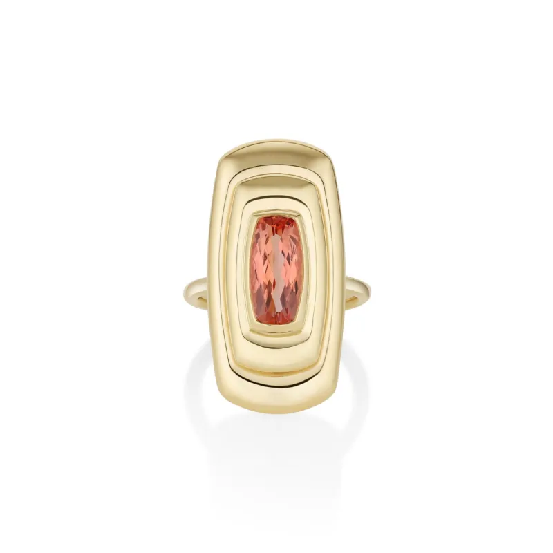 3.00ct Imperial Topaz In-Orbit Ring sold by Marrow Fine