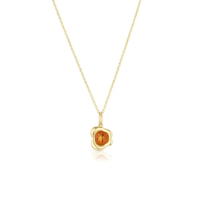 1.13ct Citrine Abstract Bezel Pendant sold by Marrow Fine