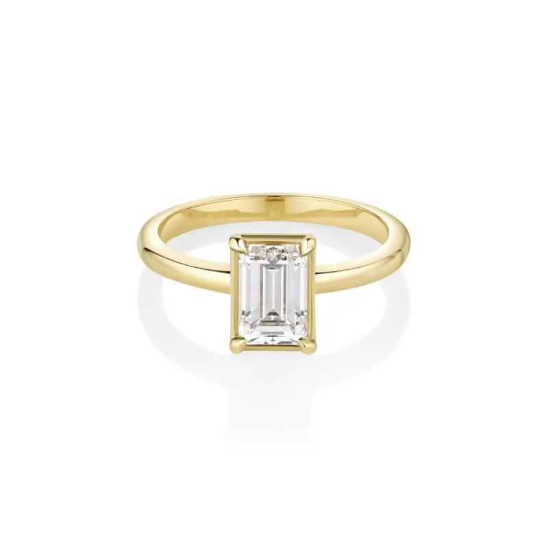 1.25ct Step Cut Diamond Solitaire Ring sold by Marrow Fine