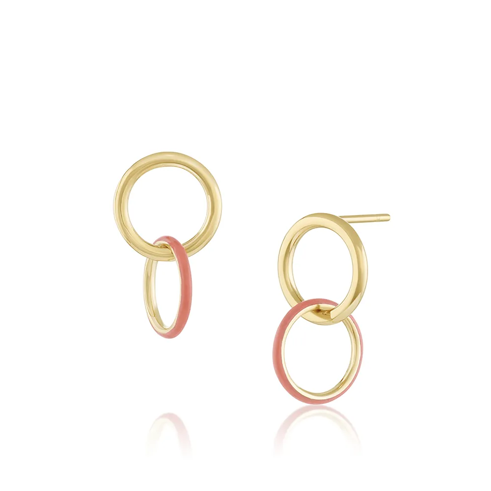 Medusa Enamel Sway Hoops sold by Marrow Fine product image thumbnail 3
