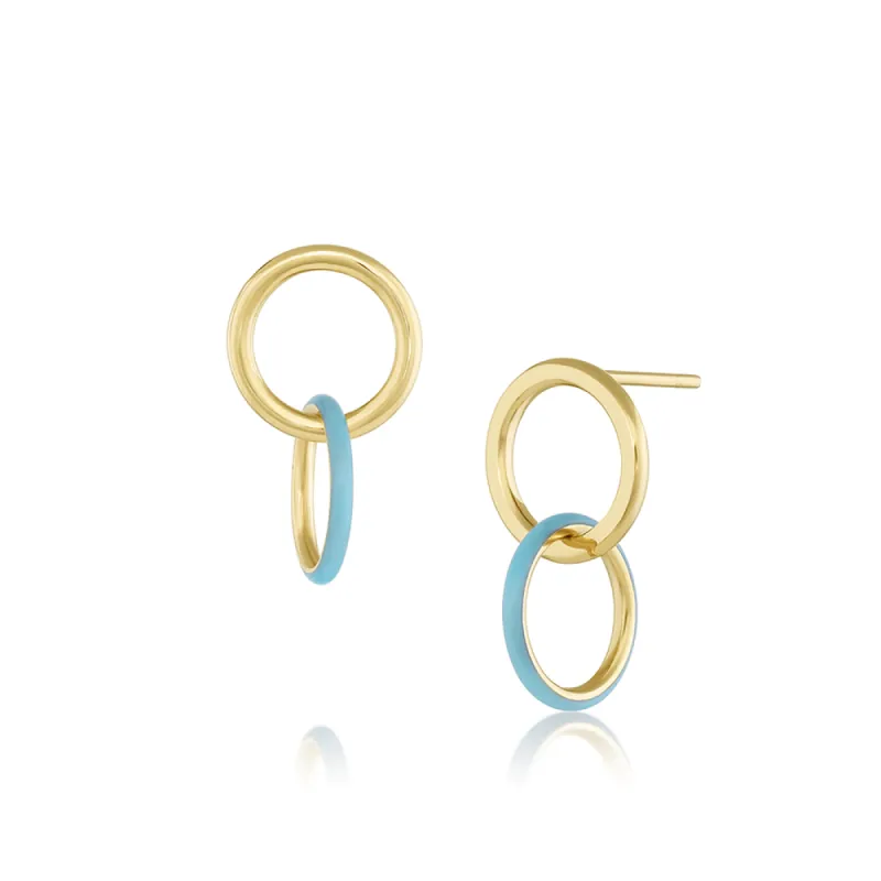 Medusa Enamel Sway Hoops sold by Marrow Fine