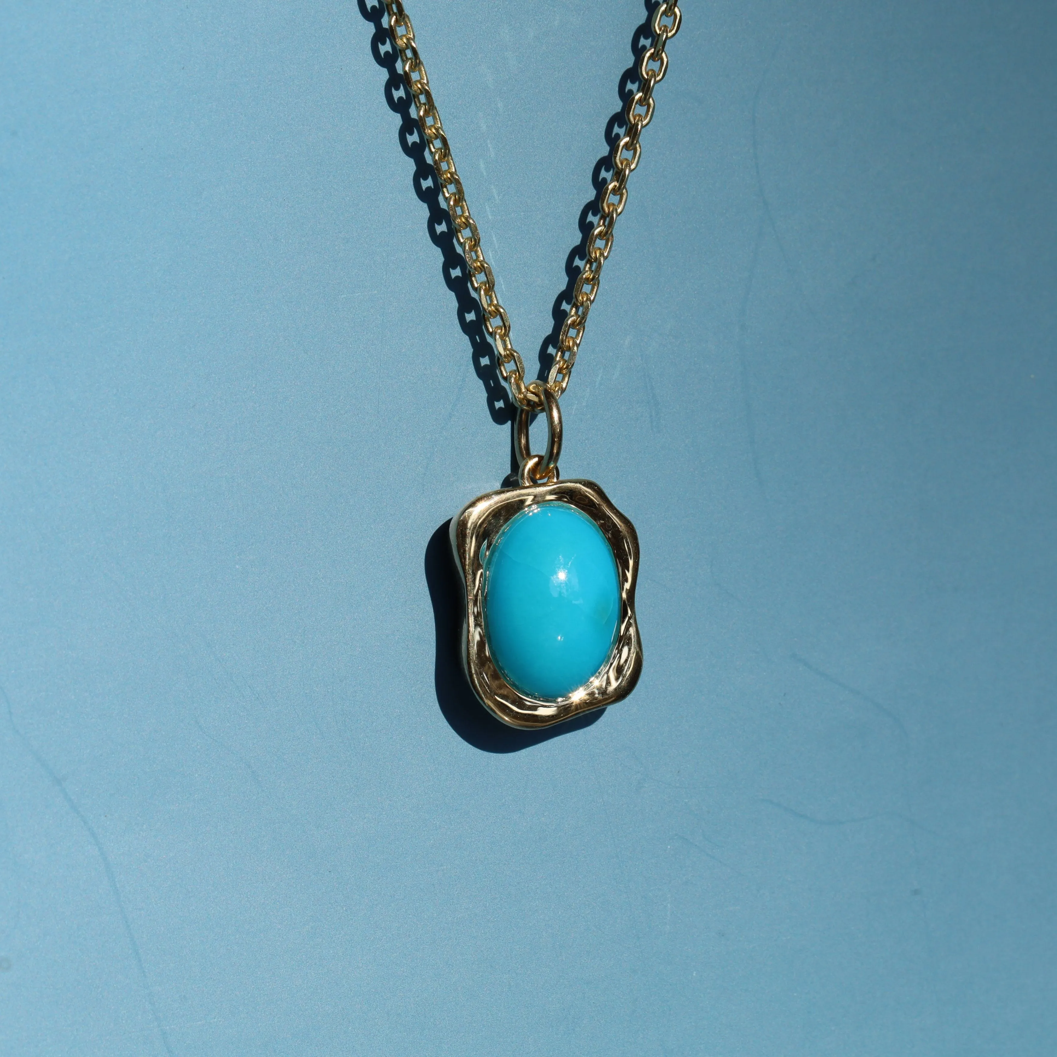 5.69ct Abstract Turquoise Bezel Pendant sold by Marrow Fine product image thumbnail 3