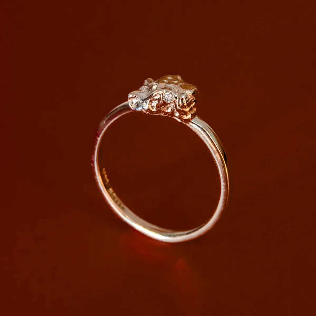 White Diamond Cheetah Ring sold by Marrow Fine product image thumbnail 2