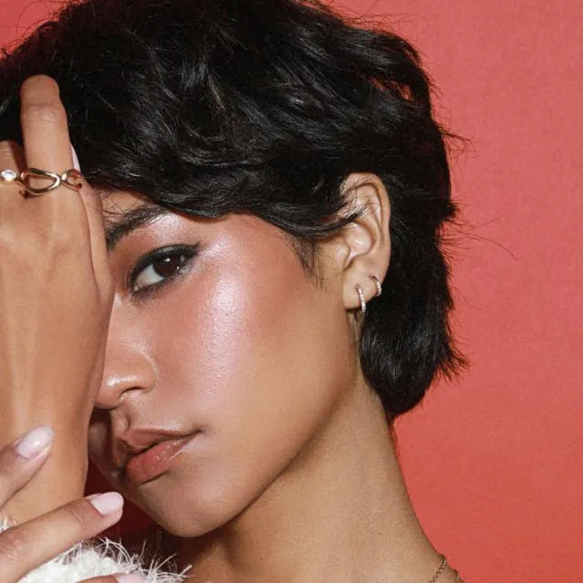 Mini White Diamond Hoops - 10mm sold by Marrow Fine product image thumbnail 2