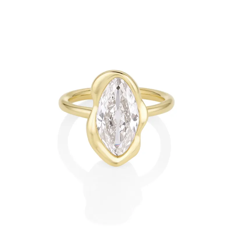 2.16ct Diamond Abstract Bezel Ring sold by Marrow Fine