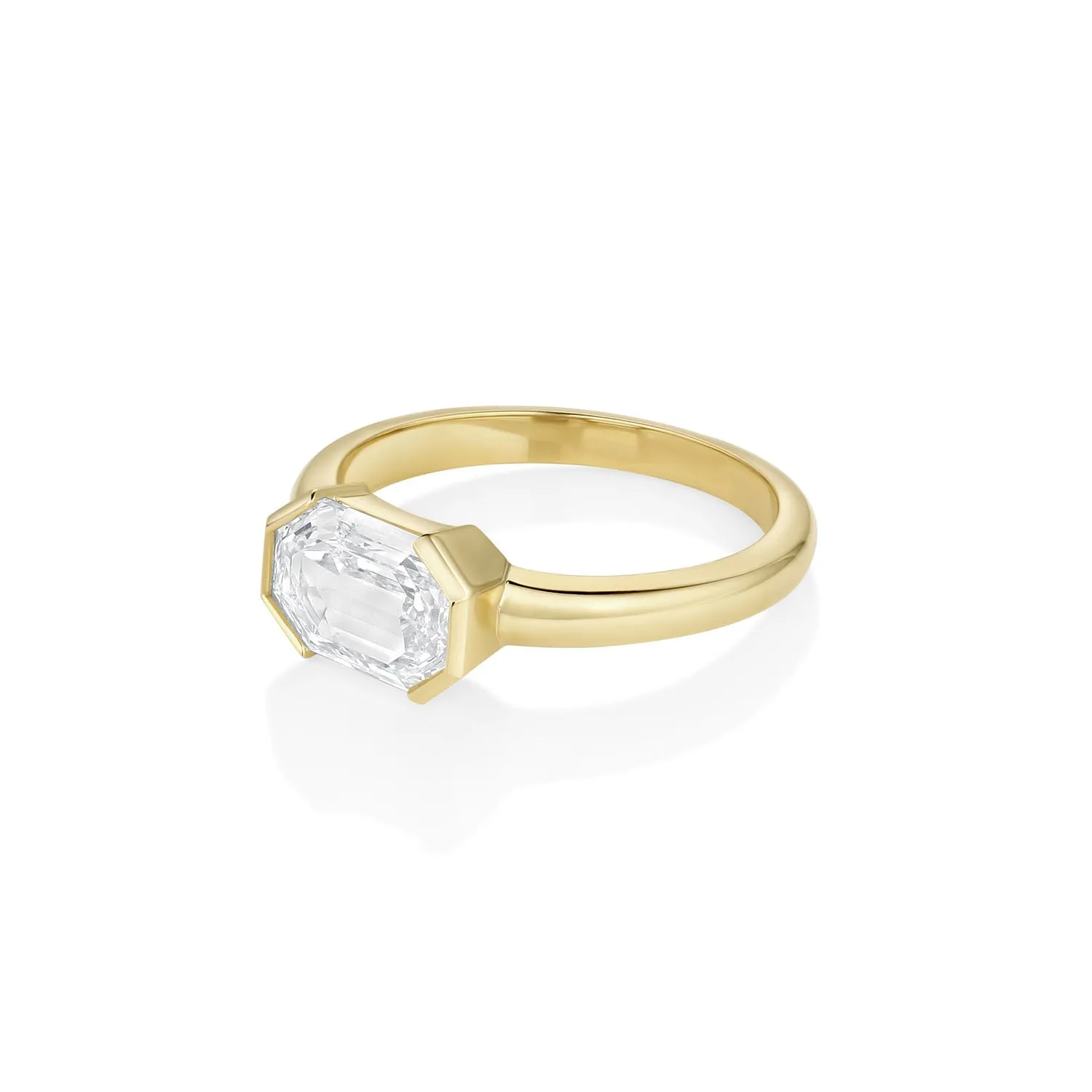 1.51ct Cut Cornered Emerald Cut Diamond Ring sold by Marrow Fine product image thumbnail 2