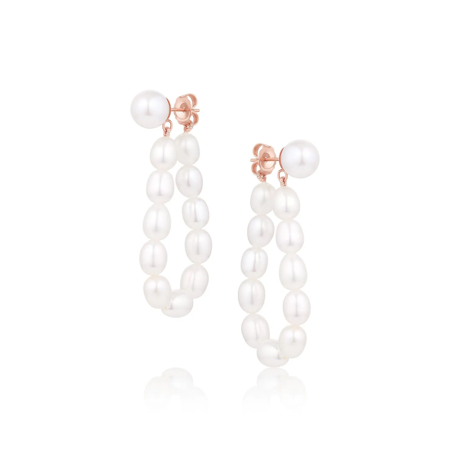 Teardrop Pearl Earrings sold by Marrow Fine product image thumbnail 3