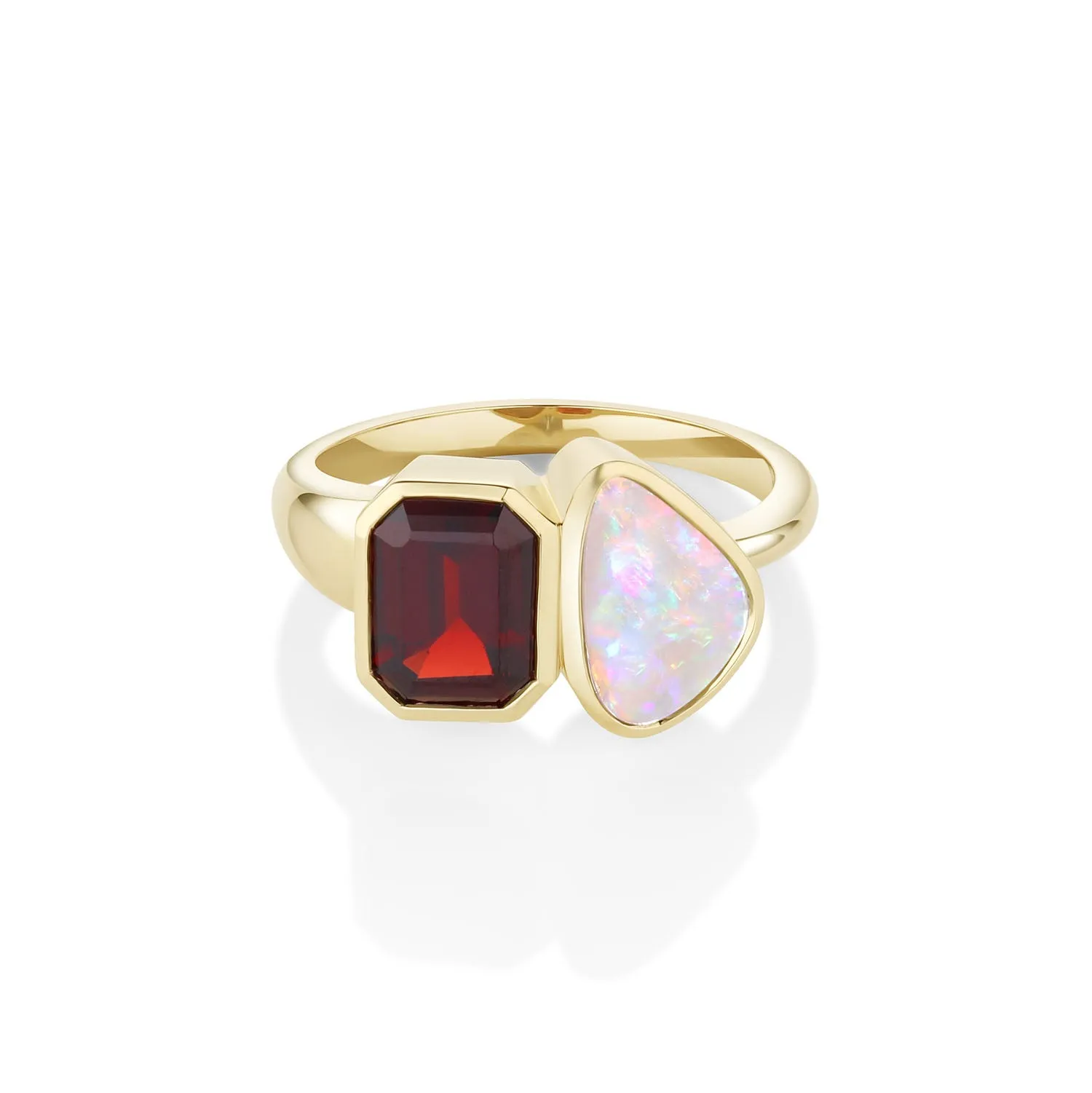 1.97ct Raja Garnet and 1.30ct Opal Ring sold by Marrow Fine