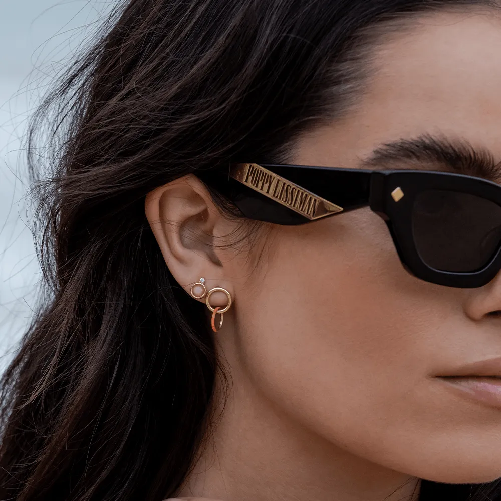 Peach Moonstone Andromeda Studs sold by Marrow Fine product image thumbnail 2