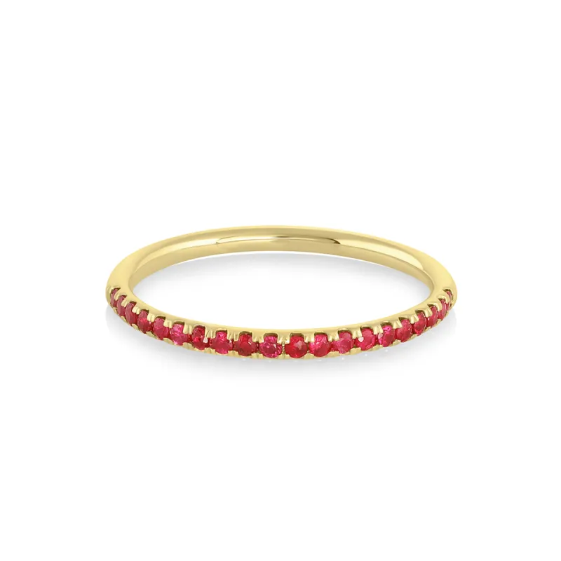 Ruby Whisper Half Eternity Band sold by Marrow Fine
