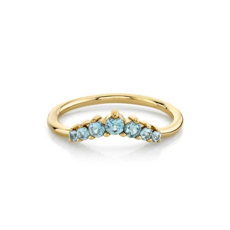 Malawi Sapphire Seven Stars Nesting Ring sold by Marrow Fine