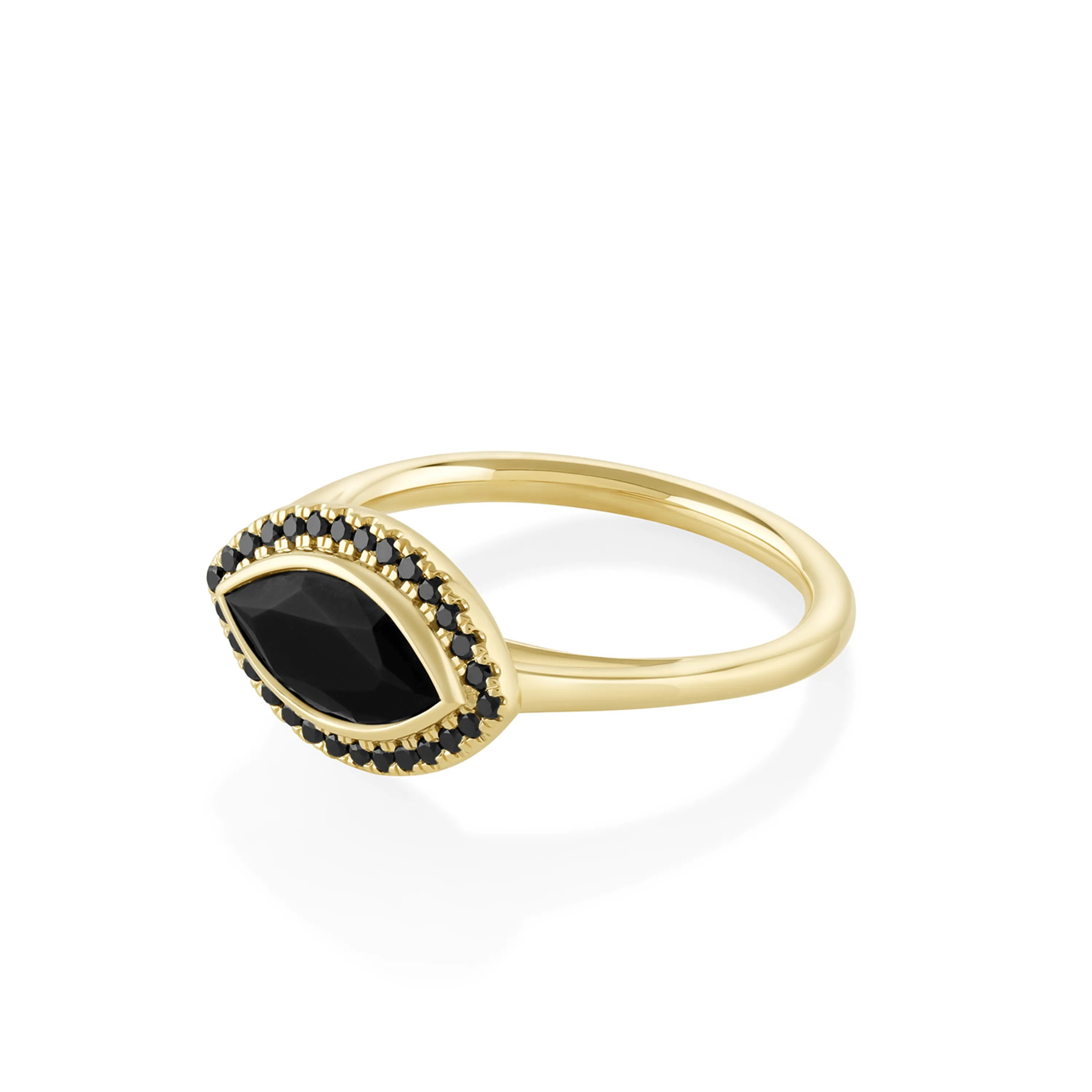 Paint It Black Perfect Halo Ring sold by Marrow Fine product image thumbnail 3
