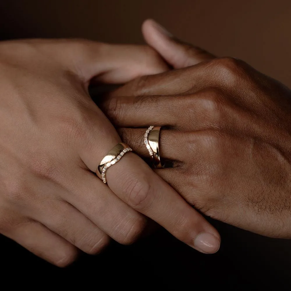 White Diamond Reflection Band sold by Marrow Fine product image thumbnail 5