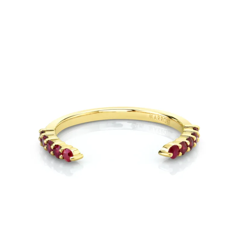 Ruby Cosmic Light Open Shank Band V1 sold by Marrow Fine