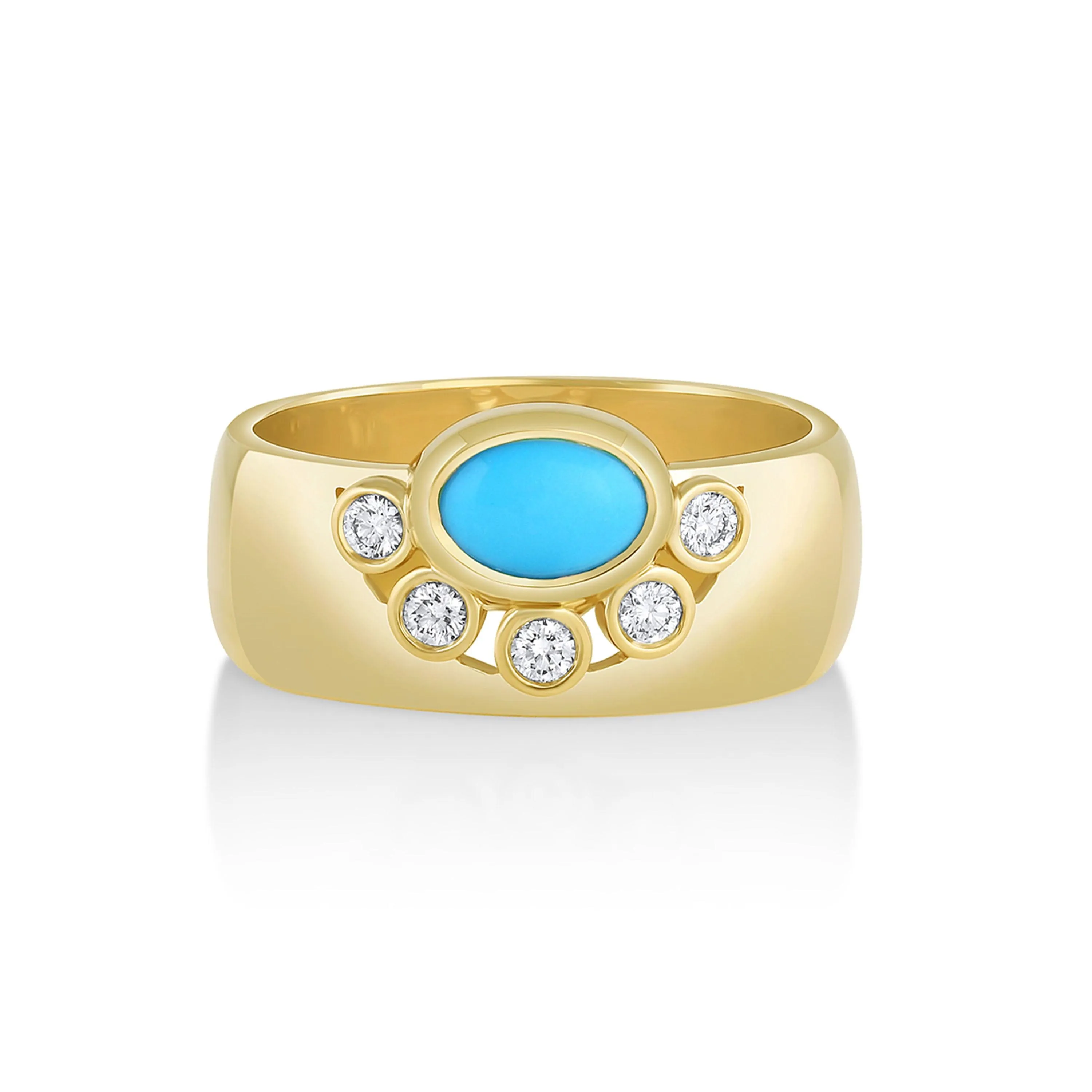 Apollonia Turquoise Cigar Band sold by Marrow Fine