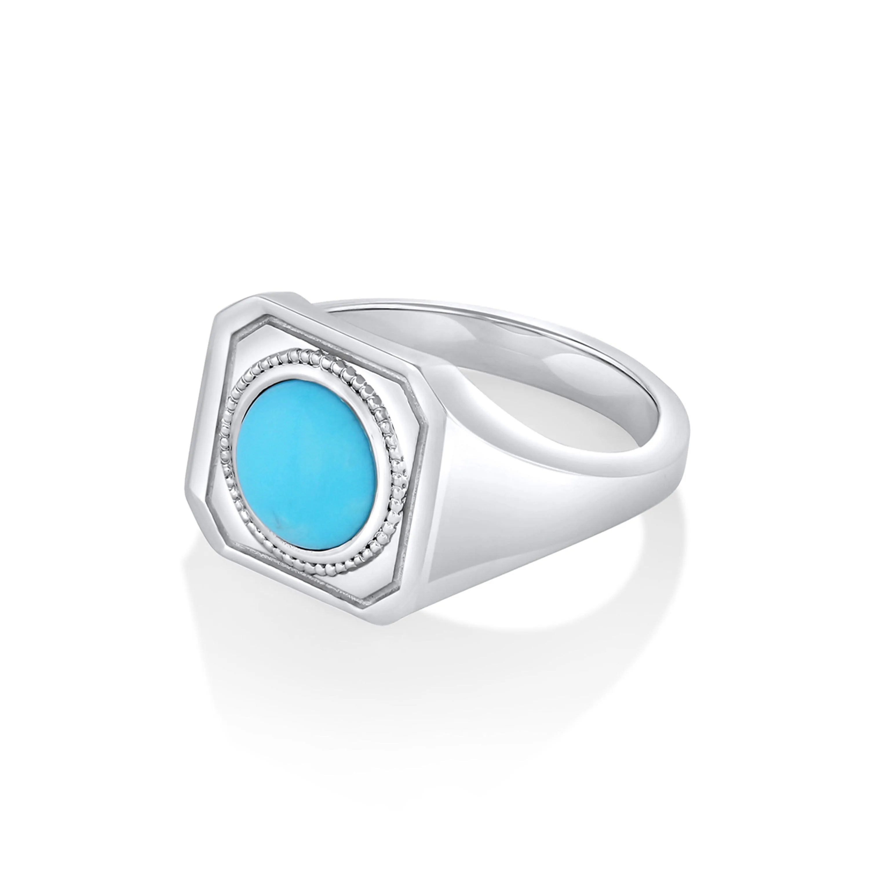 Aegean Turquoise Signet Ring sold by Marrow Fine product image thumbnail 4