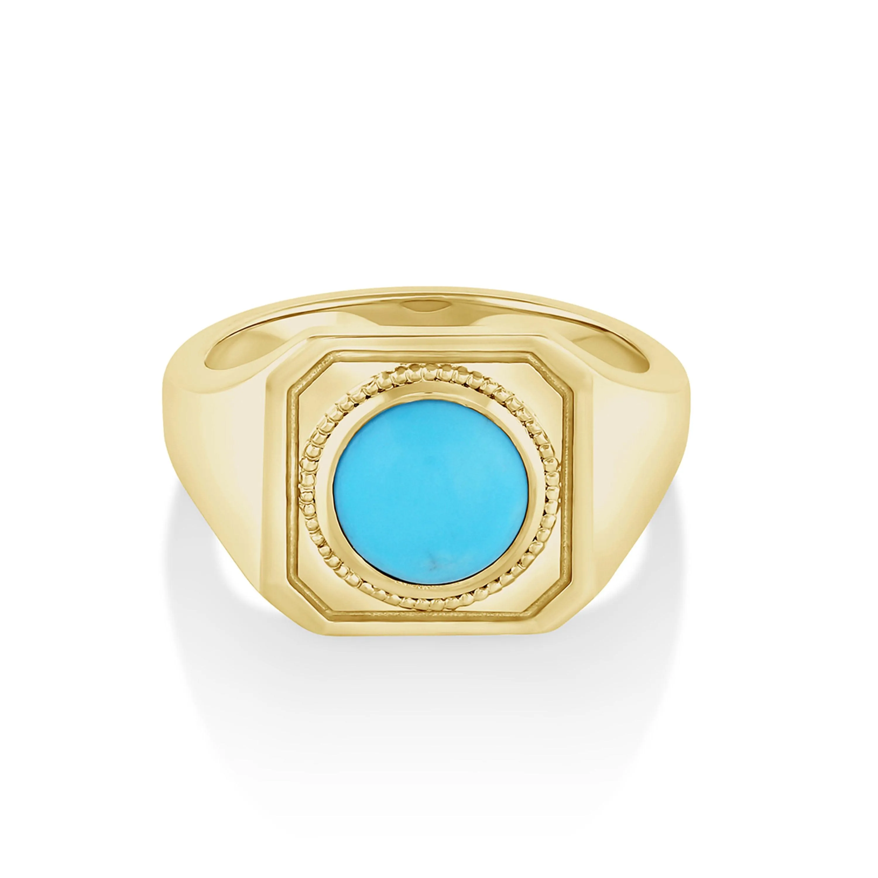 Aegean Turquoise Signet Ring sold by Marrow Fine