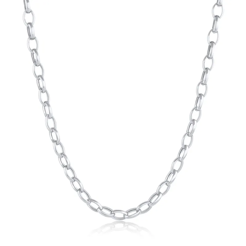 Peony Oval Chain Necklace sold by Marrow Fine