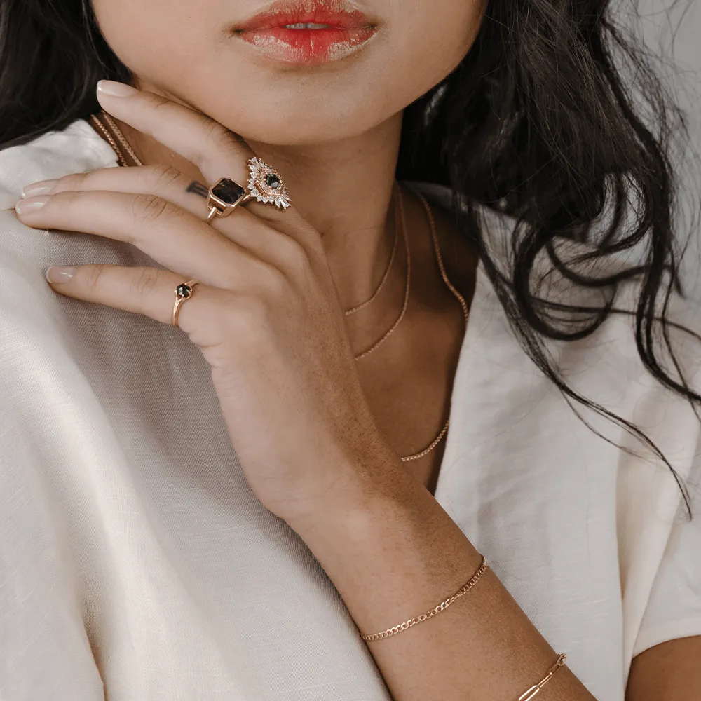 Dainty Cuban Chain Bracelet sold by Marrow Fine product image thumbnail 2