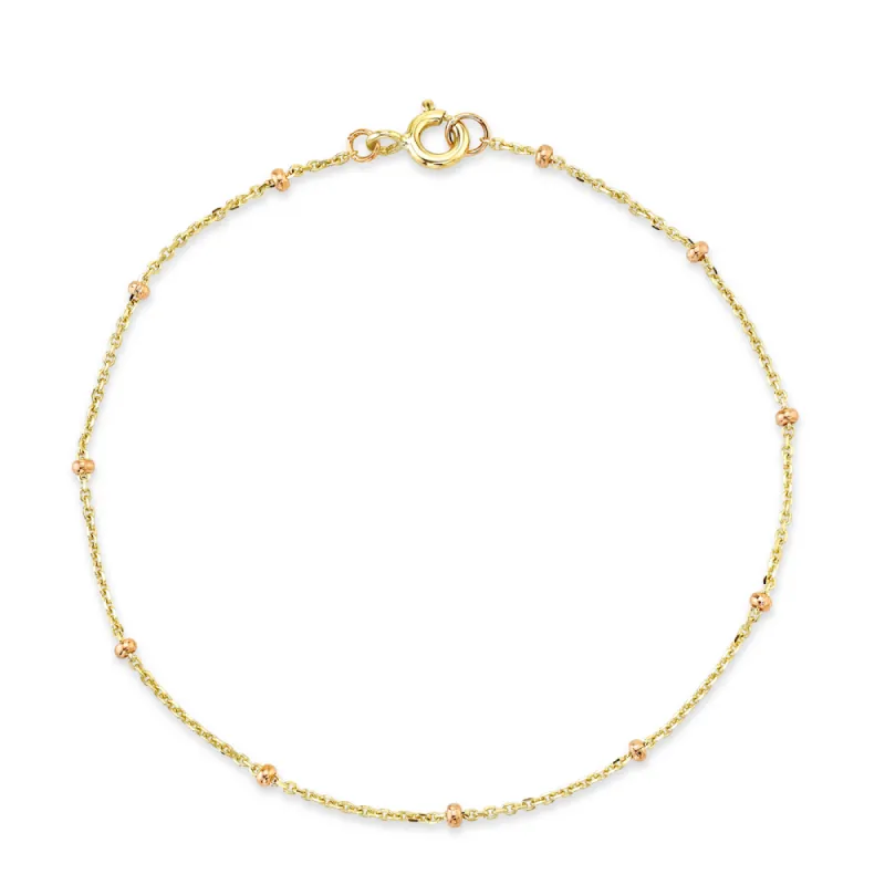 Jasmine Beaded Chain Bracelet sold by Marrow Fine