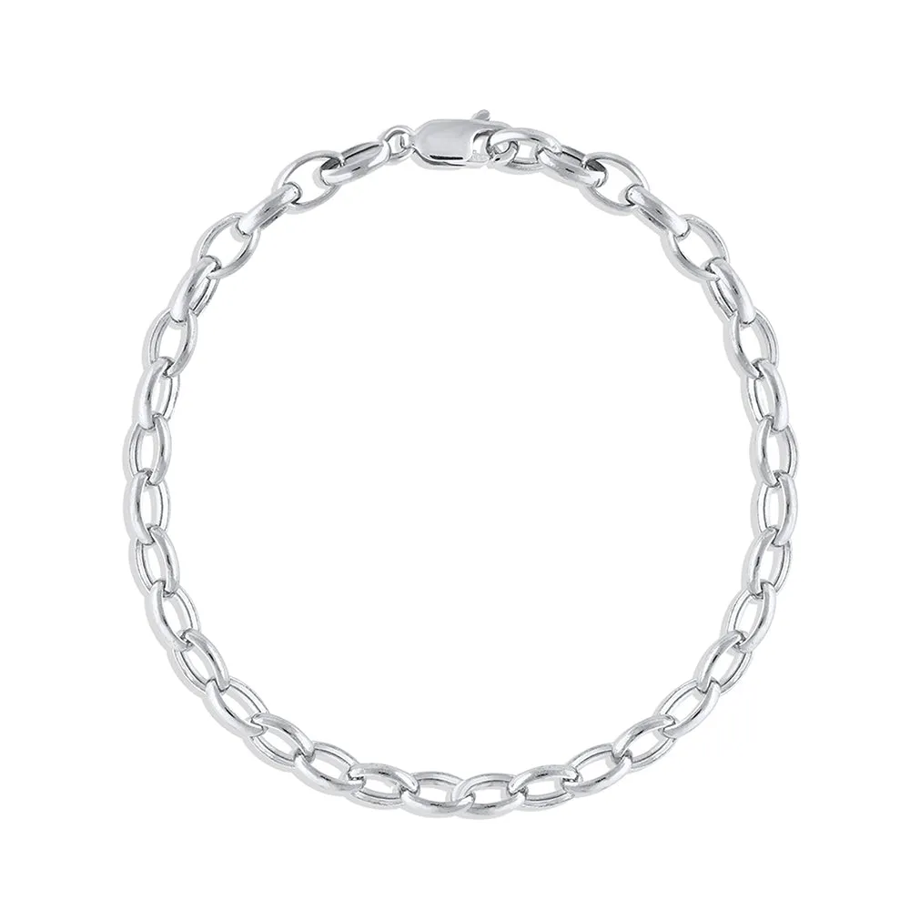 Peony Oval Chain Bracelet sold by Marrow Fine